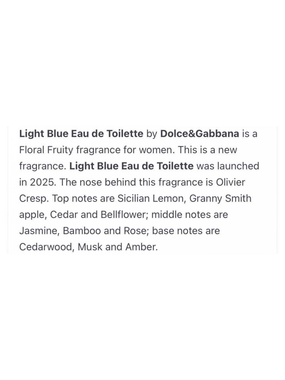 DOLCE & GABBANA Light Blue Eau de Toilette - .15 fl oz NIB - Picture 4 of 6